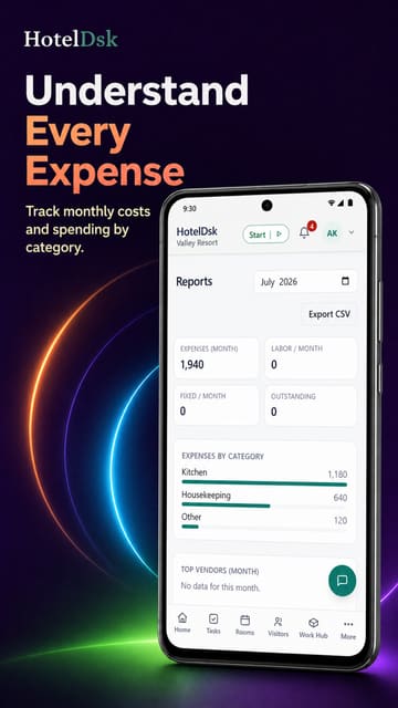 Understand Every Expense — what was bought, by whom, and what is still unpaid.